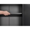 Metal 2-Door Adjustable Storage Cabinet, Tall Steel Pantry for Kitchen, Living Room, Dining Room & Office - 3 of 4