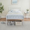 Bed Frame, Metal Bed Frame with Headboard and Footboard, Heavy Duty Noise Free Platform Bed Frame with Strong Slats Support, Under Bed Storage - 3 of 4