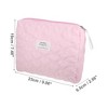 Unique Bargains Women's Portable Heart Makeup Bag 2 Pcs - 2 of 4