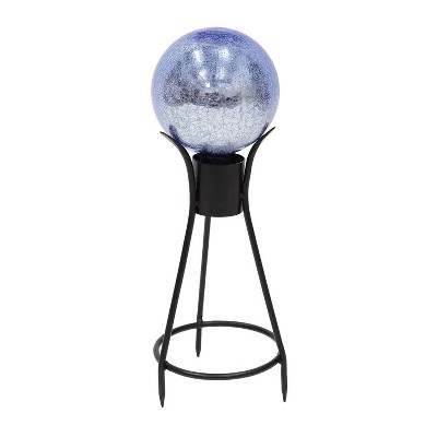 Black Iron Trestle Spiked Gazing Globe Stand