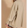 Women's Corduroy Button Down Oversized Shacket - KORI - 2 of 2