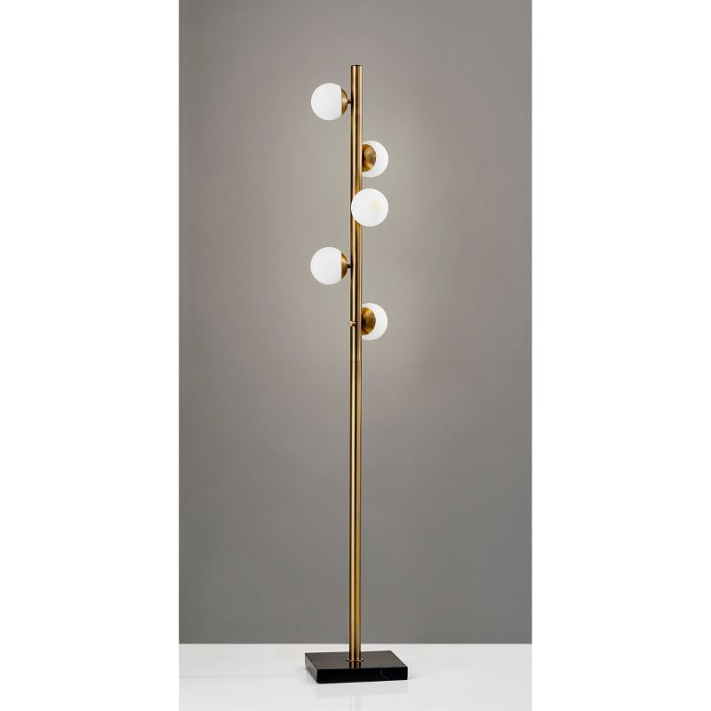 65&#34; Doppler Tree Lamp (Includes LED Light Bulb) Antique Brass - Adesso, 4 of 5