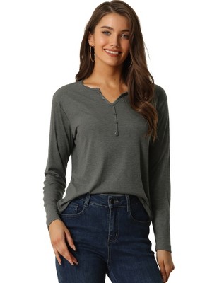 Warm Essentials By Cuddl Duds Women's Retro Ribbed Long Sleeve Scoop Neck  Pajama Top - Gray Xxl : Target