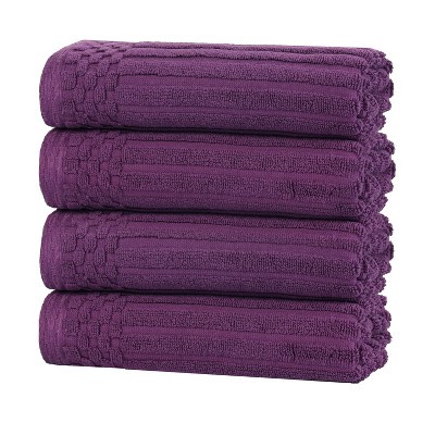 Modern Ribbed Cotton  Assorted Towel Set by Blue Nile Mills