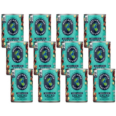 Westbrae Organic Salad Beans - Case of 12/15 oz