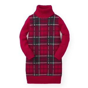 Hope & Henry Girls' Turtleneck Sweater Dress, Toddler - 1 of 4