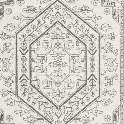 ivory/dark green