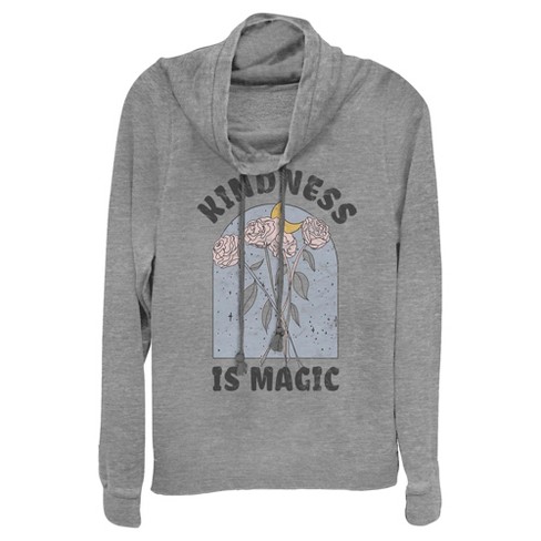 Junior s Lost Gods Kindness Is Magic Cowl Neck Sweatshirt Target