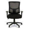 Alera Alera Elusion II Series Mesh Mid-Back Swivel/Tilt Chair, Adjustable Arms, Supports 275lb, 17.51" to 21.06" Seat Height, Black - 3 of 4