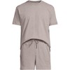 Lands' End Men's Short Sleeve Knit Jersey Short Sleep Set - 3 of 3