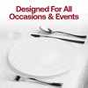 Smarty Had A Party White w/ Silver Antique Floral Plastic Wedding Set - 30 Sets - 4 of 4
