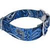 Country Brook Petz 1 1/2 Inch Premium Blue Paisley Dog Collar - image 4 of 4