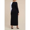 ELOQUII Women's Plus Size Colorblock Embellished Maxi Dress - 3 of 3