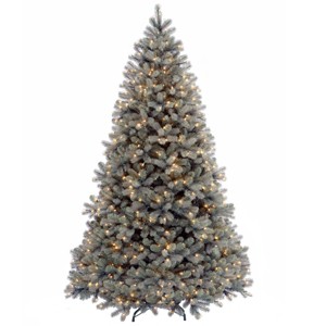 Prelit Downswept Douglas Blue Fir Artificial Christmas Tree Clear Lights - National Tree Company - 1 of 3
