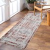 Machine Washable Abstract Striped Area Rug Soft Modern Indoor Rugs For Bedroom Low Pile Non Slip Foldable Floor Mats For Living Room - 3 of 4