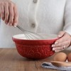 Mason Cash Deck The Halls Size 30 Red Mixing Bowl, 1.15 Quart - 3 of 4