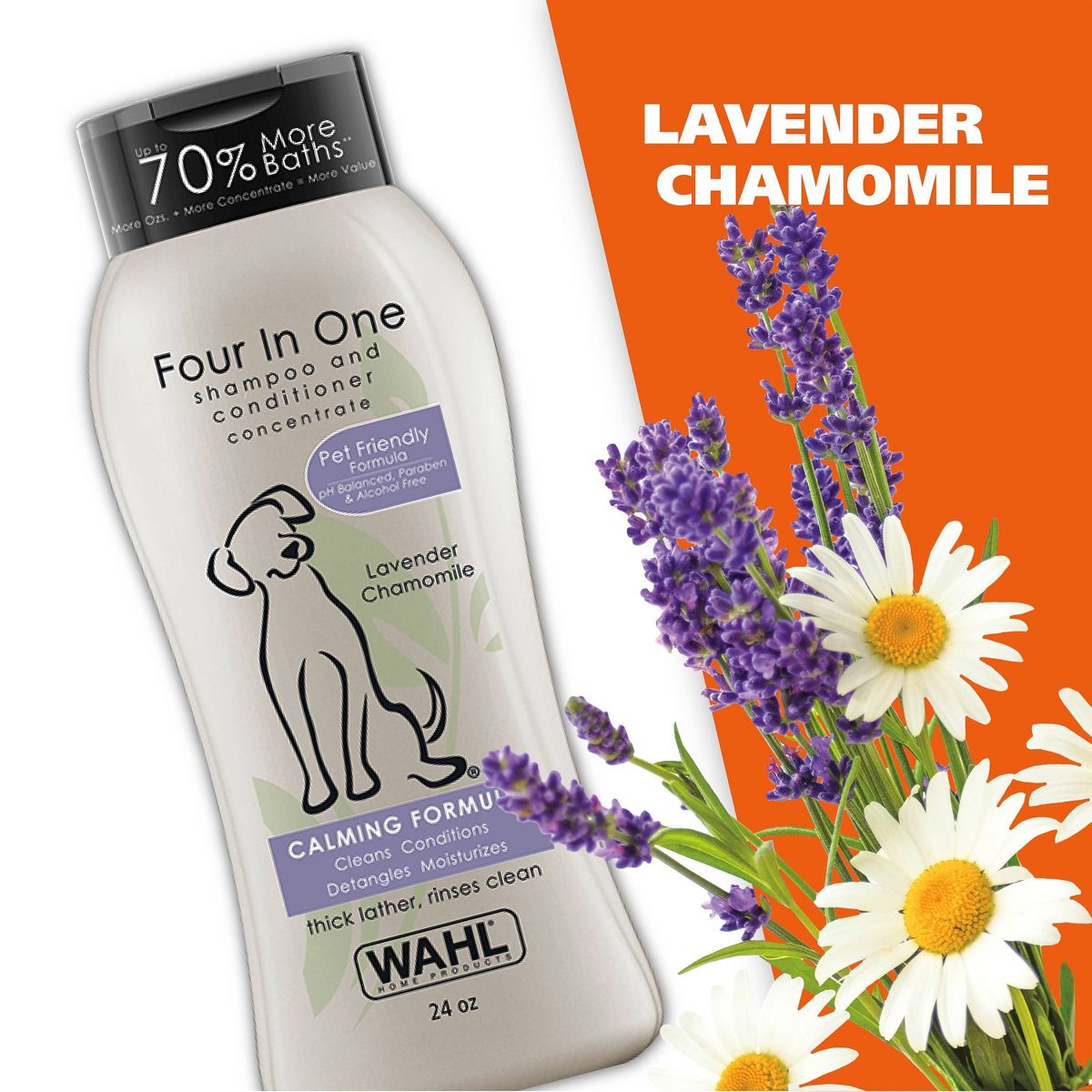 Wahl Four-In-One Fresh Scented Calming Formula Dog Shampoo and Conditioner - 24 fl oz - thumbnail 7