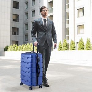 ABS+PC Hardshell 3pcs Luggage with Spinner Wheels and TSA Lock (20/24/28) - 1 of 4
