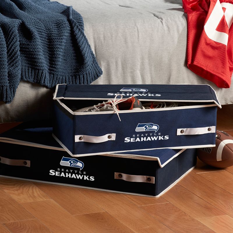 NFL Franklin Sports Seattle Seahawks Under The Bed Storage Bins, 3 of 5