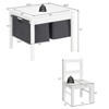 Safstar 2-in-1 Kids Activity Table & 2 Chairs Set w/Storage Building Block Table - 2 of 4