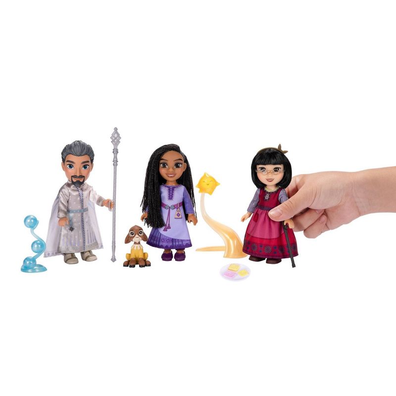 Disney Wish 6&#39;&#39; Asha Dahlia &#38; Magnifico Petite Doll Gift Set, 3 of 7