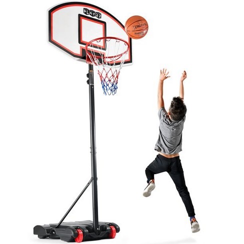 Basketball Hoop Outdoor Portable,Kids Adjustable Basketball Hoop Height 5-7  FT, 28 in Backboard & Wh…See more Basketball Hoop Outdoor Portable,Kids