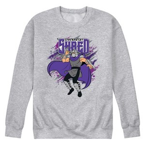 Men's - Teenage Mutant Ninja Turtles - Live And Let Shred Graphic Fleece Sweatshirt - 1 of 4
