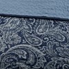 Gulches 5 Piece King Jacquard Bedspread Set with Throw Pillows,Navy - 4 of 4