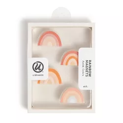 U Brands 4ct Rainbow Magnets - Warm Neutrals