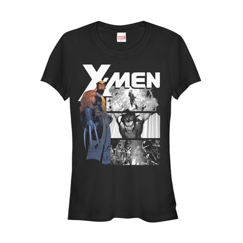 Junior's Marvel X-men Wolverine Panels T-shirt - Black - Small : Target