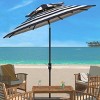 Iris Fashion Line 9Ft Double Top Umbrella - PAT8204 - Safavieh - 2 of 4