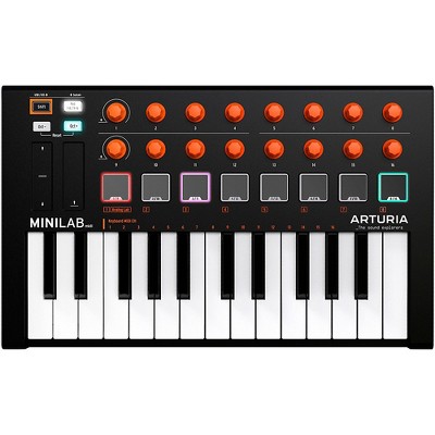 Arturia MiniLab MKII Mini Hybrid Keyboard Controller Orange Edition