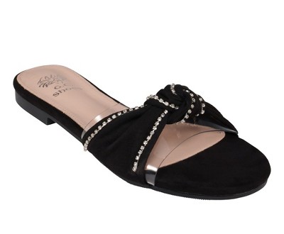 Lucite flat sale sandals