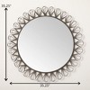 35.25"H Sullivans Baroque Scrollwork Wall Mirror, Gray - 4 of 4