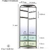 GustoWave Corner Coat Rack for Entryway, Hallway, Closet - 4 of 4