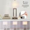 LamQee Touch Control Table Lamps Set of 2 Bedside Lamp with 2 USB Charging Ports 3-Way Dimmable Modern Nightstand Lamp - 4 of 4