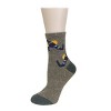 Wrapables Thick Rabbit Hair Wool Crew Socks (Set of 6), Fox and Elephant - 3 of 4