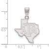 Black Bow Jewelry 10k White Gold Texas A&M Aggies NCAA Large Pendant - 2 of 3