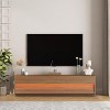 Angel Sar 68" TV Stand with 16 Color LEDs, Modern Floating TV Cabinet Entertainment Center for 55-65 Inch TVs - 4 of 4