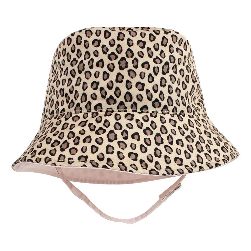 Hudson Baby Infant Girl Sun Protection Hat, Mint Floral Leopard, 5 of 8
