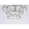 Elegant Lighting Mila 3 - Light Flush Mount in  Chrome - 4 of 4