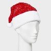 Sequin Christmas Hat - Red - 2 of 4