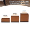 Unique Bargains Heavy Duty Adjustable Bed Accessories and Parts Rectangle Furniture Risers 4 Pcs - 3 of 3