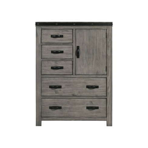 Montauk 5 Drawer Gentleman S Chest Gray Picket House Furnishings