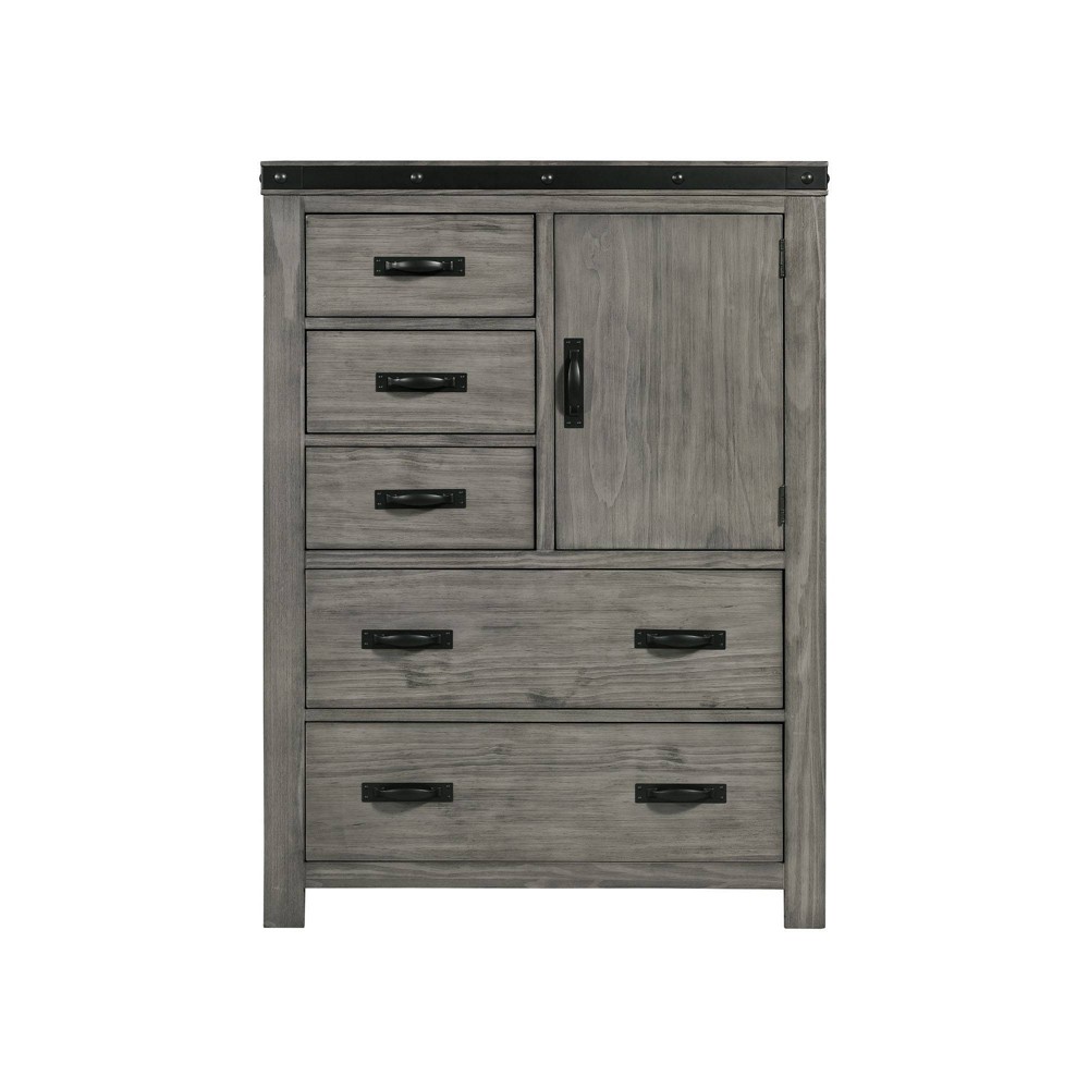 Montauk 5 Drawer Gentleman's Chest Gray - Picket House Furnishings -  79150553