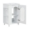 Ridstar 20 in. W White Bathroom Cabinet with Two Adjustable Shelves - 3 of 4