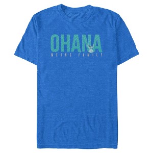 Men's Lilo & Stitch Bold Ohana means Family T-Shirt - 1 of 4