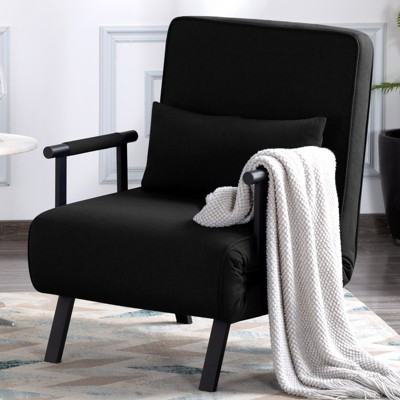 Aukfa 26'' Sleeper Sofa - 4-in-1 Convertible Chair Bed with 5-Position Adjustable Backrest for Small Spaces