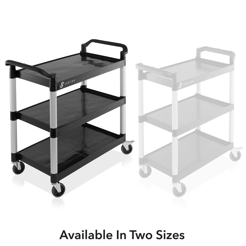Jubilee 3-Tier Utility Service Cart with Wheels, 4 of 8
