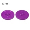 Unique Bargains Resin Craft Snap Round Flat 4-Hole Sewing Buttons 50 Pcs - 3 of 4